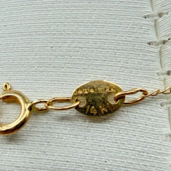 14K Yellow Gold Faceted Smoky Quartz Necklace Pear Shaped Drops Dangle - Picture 4 of 10